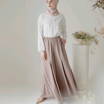 bleu Palazzo Pants Wanita Celana Kulot Palazzo Celana Kulot Wanita Celana Palazzo Wanita obud422