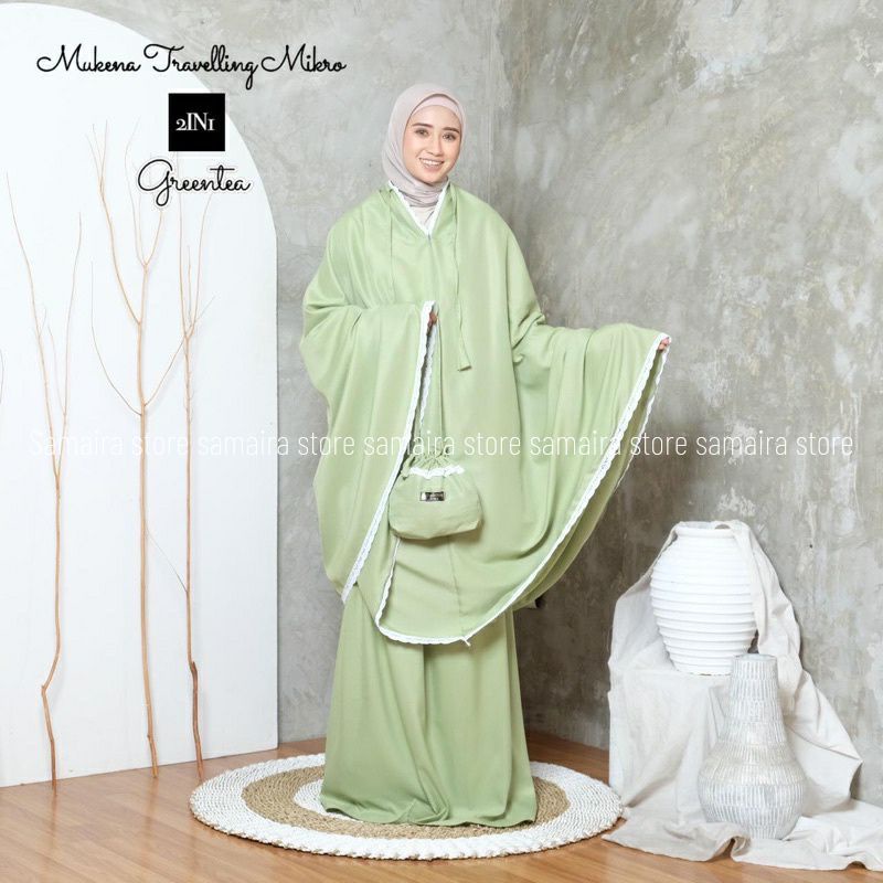 MUKENA DEWASA TRAVELING 2 IN 1 KATUN PREMIUM