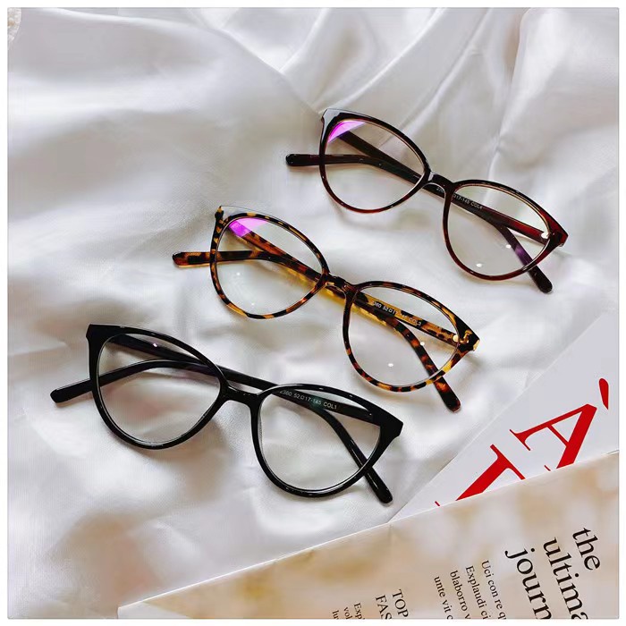 PROMO Kacamata Korea Wanita  Anti Radiasi Wanita Fashion Cat Eye Eyeglasses