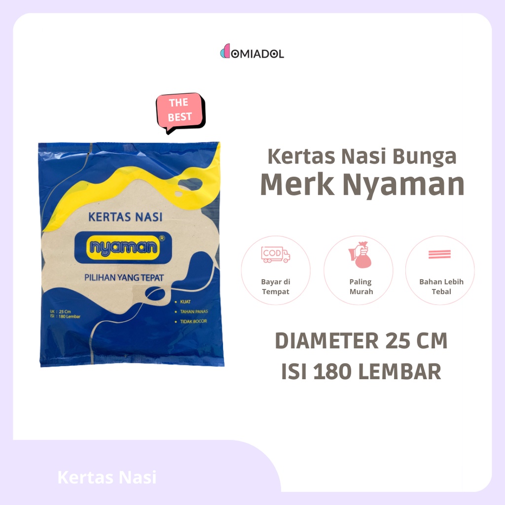 Jual Kertas Nasi Uduk Bunga Alas Piring Ukuran Cm Pcs Shopee Indonesia