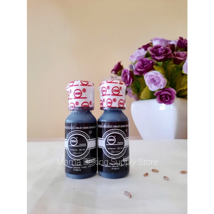 

CROSS Food Coloring Pewarna Makanan Merah Ungu Biru Hitam Cros 20 ml