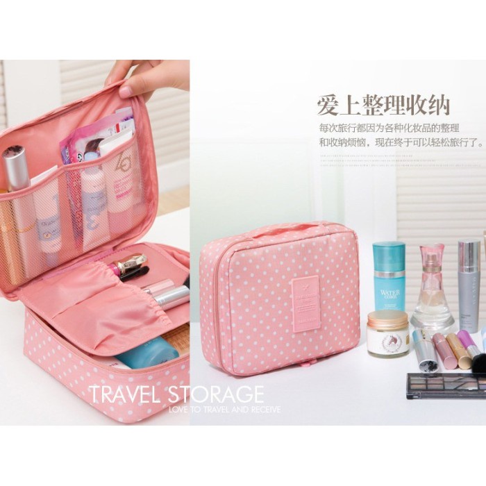 tas tempat kosmetik travel bag beauty case organizer pouch make up