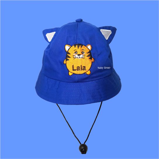 Topi Bucet Hat Anak Tali Squishy Motif Animal Usia 2 Sampai 5 Tahun