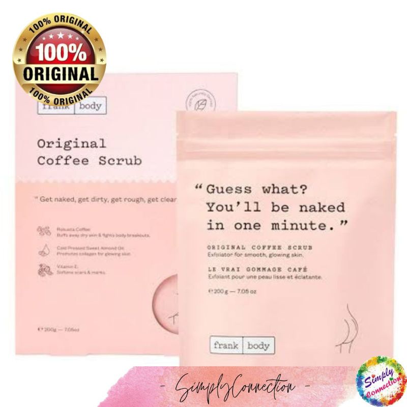 Jual FRANK BODY Original Coffee Scrub ( 200g ) Shopee Indonesia
