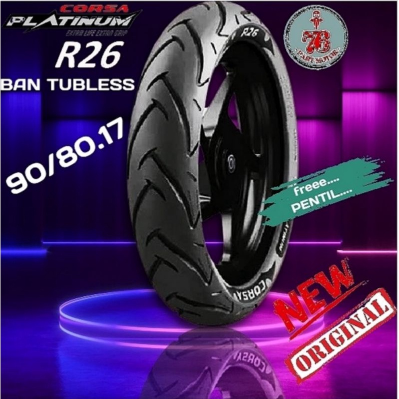 BAN TUBLES CORSA R26 UK.90/80 RING 17. FREE PENTIL