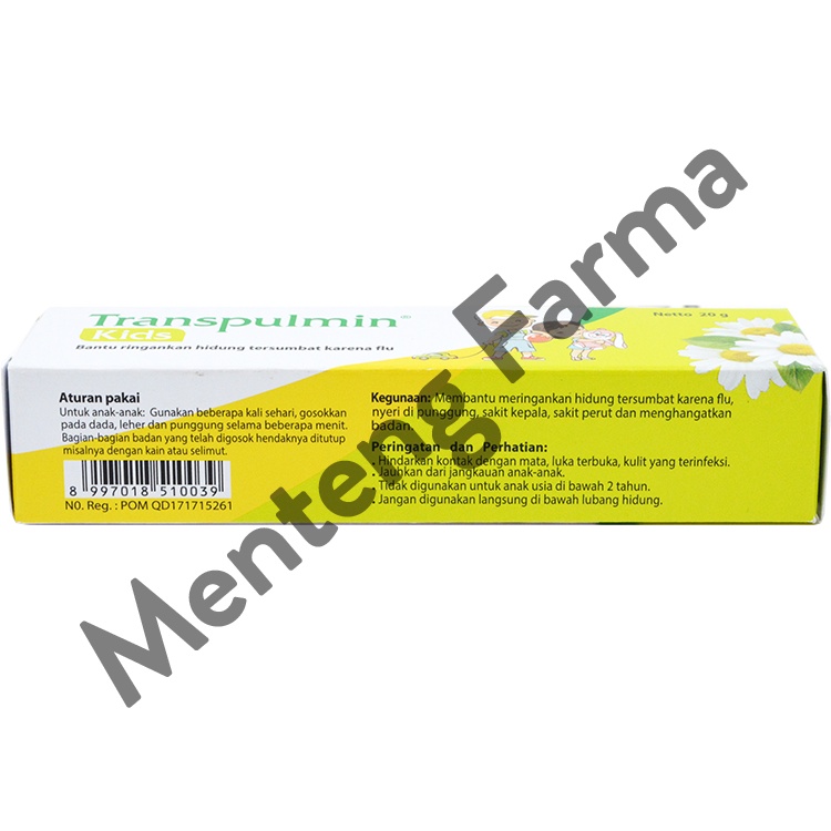 Transpulmin Kids Balsam 20 G - Pereda Hidung Tersumbat