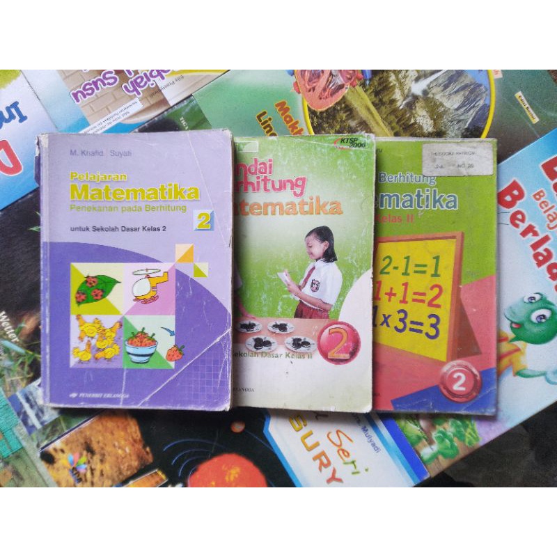PAKET BUKU MATEMATIKA SD KELAS 2 (3 BUKU)