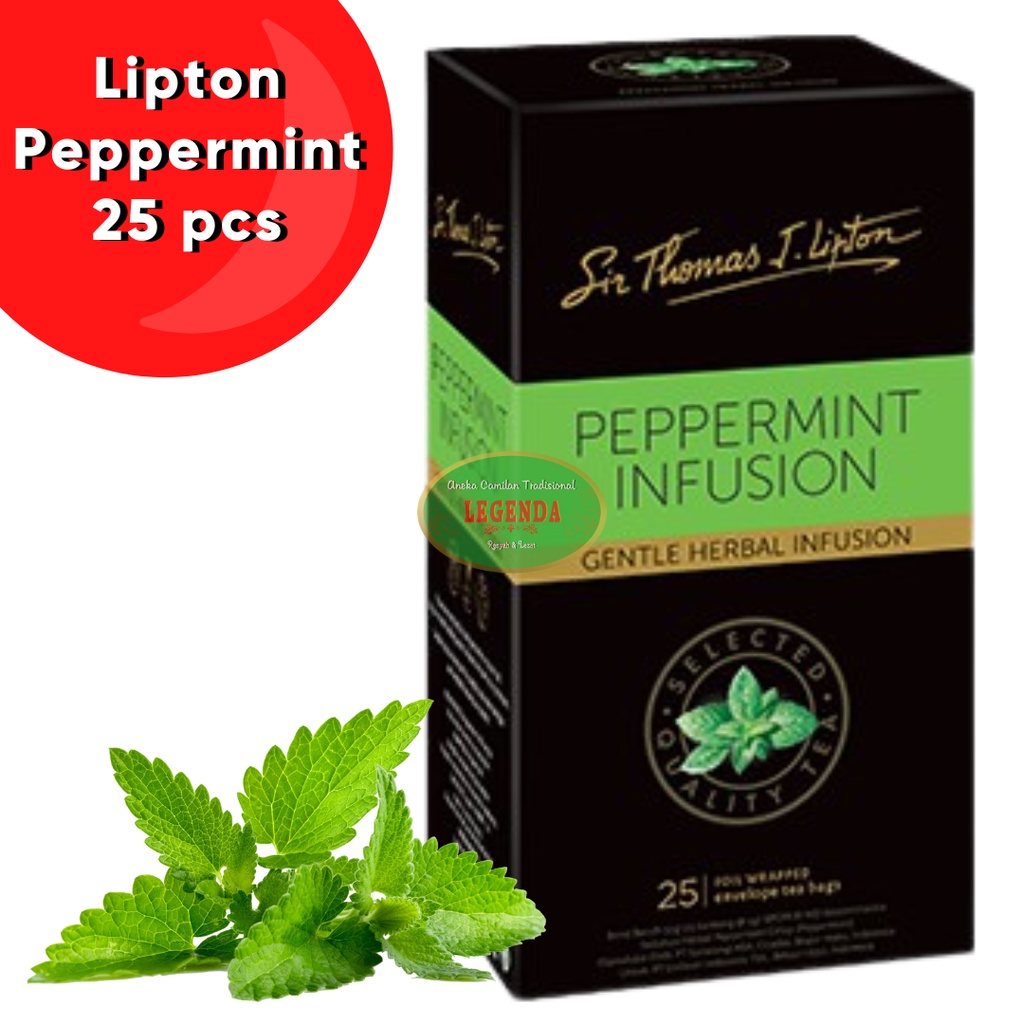 Sir Thomas Lipton Peppermint isi 25pcs teh herbal tea mint