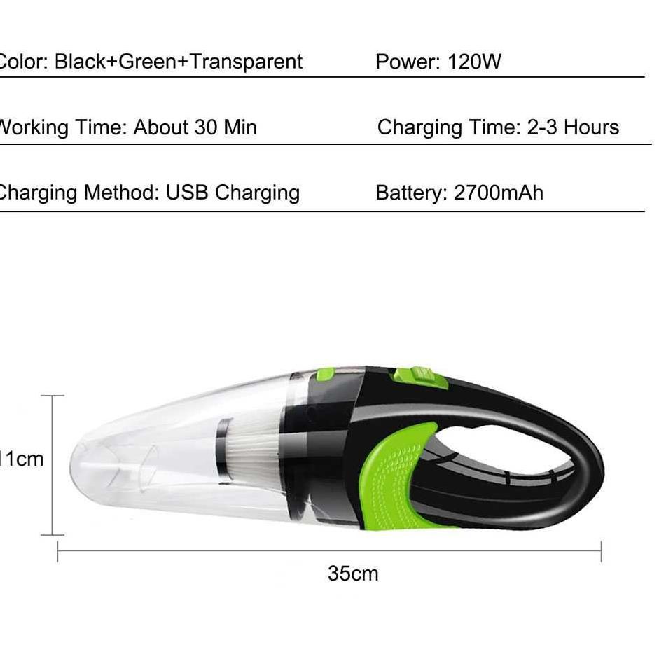 [Art. G4986] COD Vacum fakum vakum pakum cleaner kliner penyedot debu mini portable rumah kasur sofa