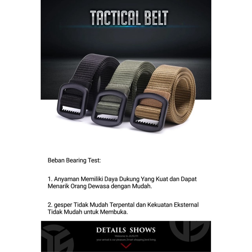 Gesper Pria Ikat Pinggang Pria Ikat Pinggang Kepala Besi Kopel Ikat Pinggang Tactical Simple Gesper Sabuk Pria Ikat Pinggan Kanvas