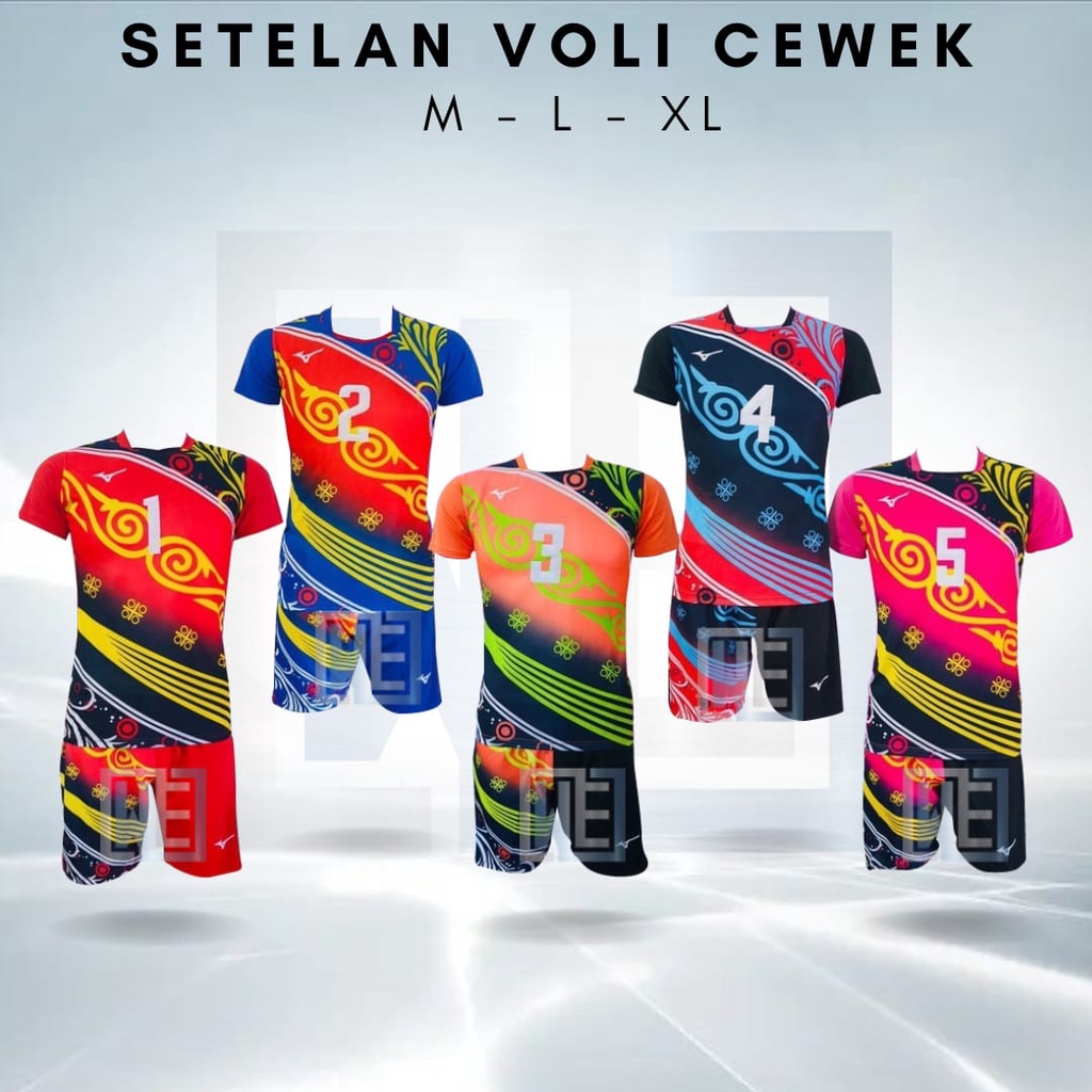 Setelan voli wanita kostum tim volly wanita baju tim setelan volly nomor | Setelan voli nomor untuk 