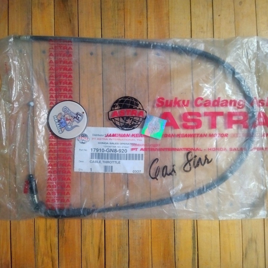 KABEL KAWAT TALI OLER GAS CABEL CABLE THROTTLE HONDA ASTREA STAR ASLI ORI ORIGINAL ORISINIL BARU NOS