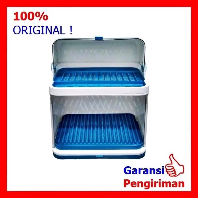 RAK PIRING TUTUP MIKA ANTI BACTERIAL TERTUTUP HIGIENIS LEMARI PIRING GELAS SENDOK DEBU RAK DAPUR TER