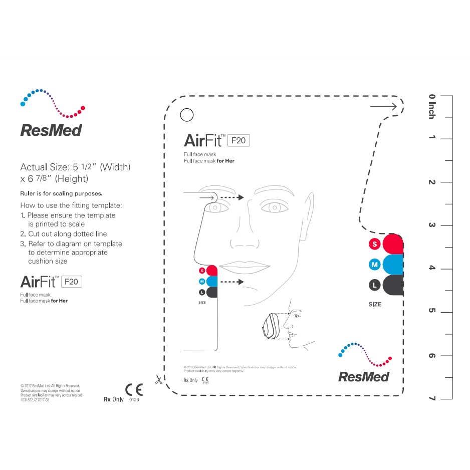 ResMed AirFit F20 Full Face CPAP Mask