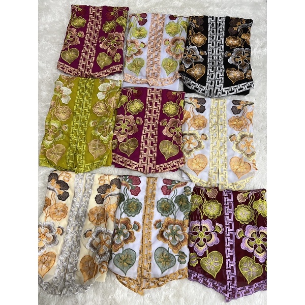 kain bordir motif versace