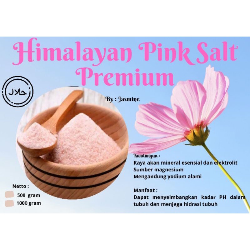 Garam himalaya pink salt 500gr - 1000gr