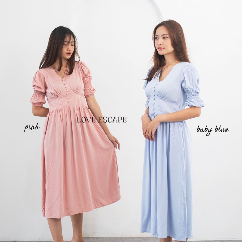 LOVE ESCAPE Dress Casual Wanita/ Dress Pendek Wanita/Dress Pesta Wanita/ Dress Kekinian/ Terusan Pen