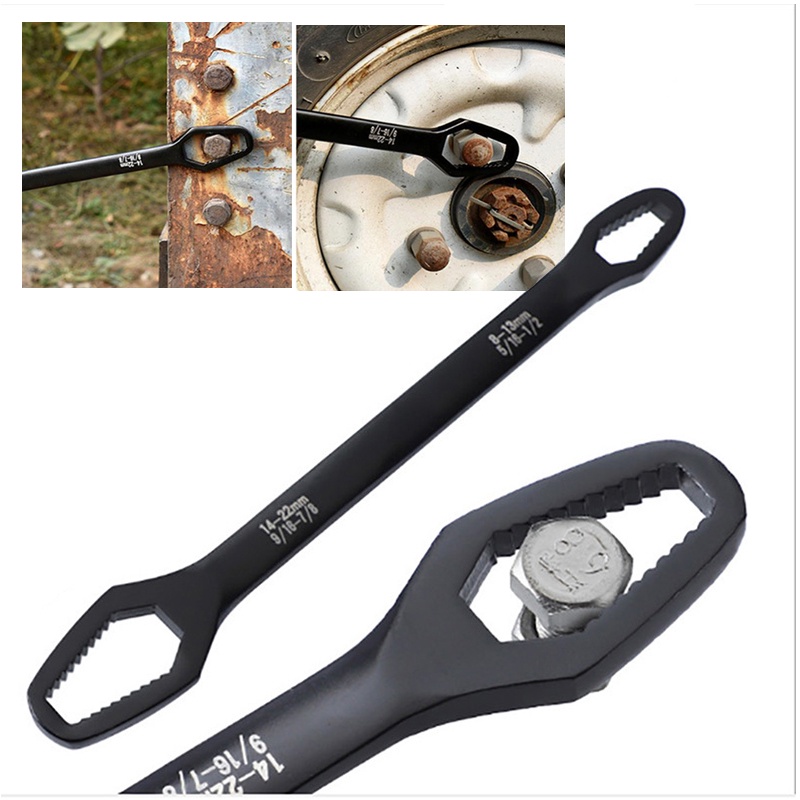 Kunci Ring Multifungsi 8-22mm / Universal Double Head Wrench / Adjustable Kunci Pas Ring