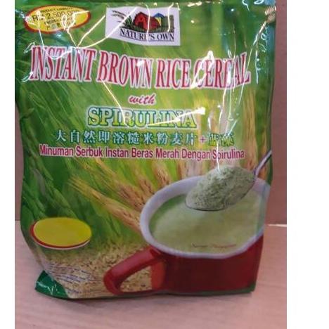 

✨STAR✨ Spirulina Instant Brown Rice Cereal ( cover hijau ) !!