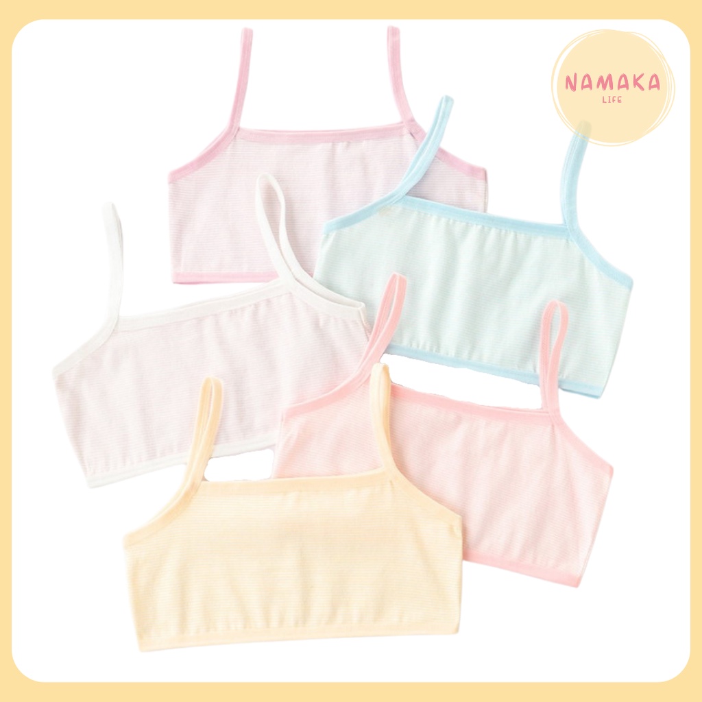 [NL] BRA MINI SET KATUN GARIS ANAK KECIL MINISET KUTANG BEHA STEP 1 ONE REMAJA SEKOLAH SD SMP SMA BO