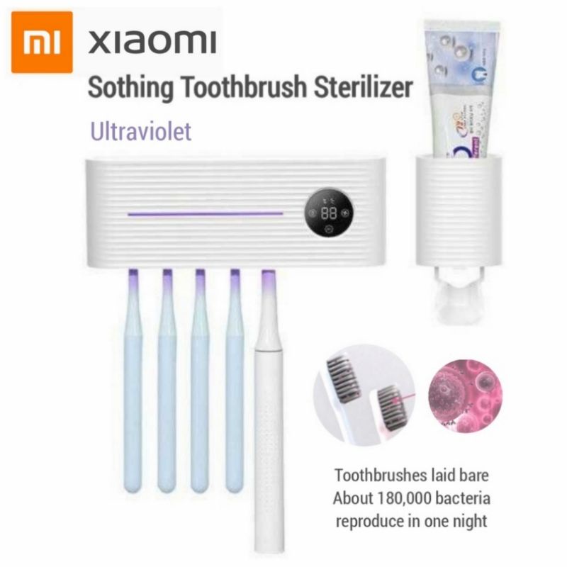 XIAOMI Original Sothing Toothbrush Sterilizer Holder Box Tempat Sikat Gigi - M01 Dispenser Pasta Gig
