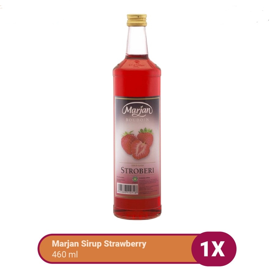 STRAWBERRY SYRUP MARJAN BOUDOIN SIRUP STROBERI 460ML