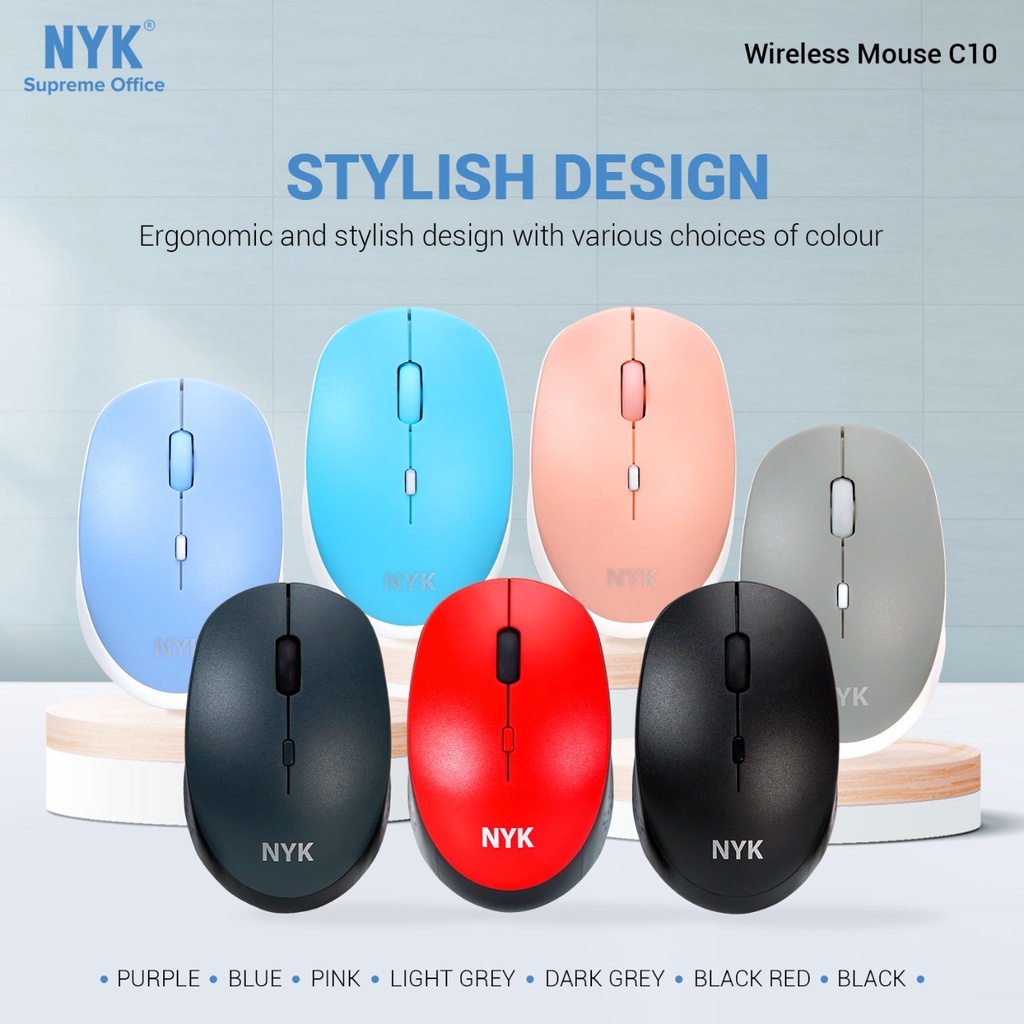 NYK Supreme C10 Mouse Wireless 2.4G Silent Click