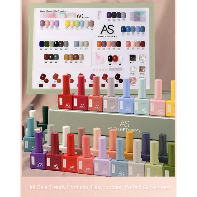 PART-2 AS Nail Gel Series 60 Warna Harga Per Botol Nail Gel Polish 15ml