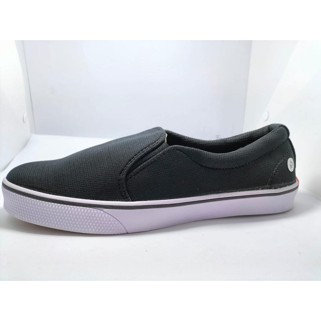 Sepatu Vans Slip On Black White Hitam Putih Waffle ICC Sneakers Sekolah Kerja Kuliah Kets Pria Murah TERJANGKAU BERKUALITAS kekinian