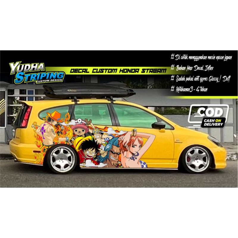 STICKER DECAL / STICKER VARIASI HONDA STREAM ,LIVINA , MOBILIO, DLL