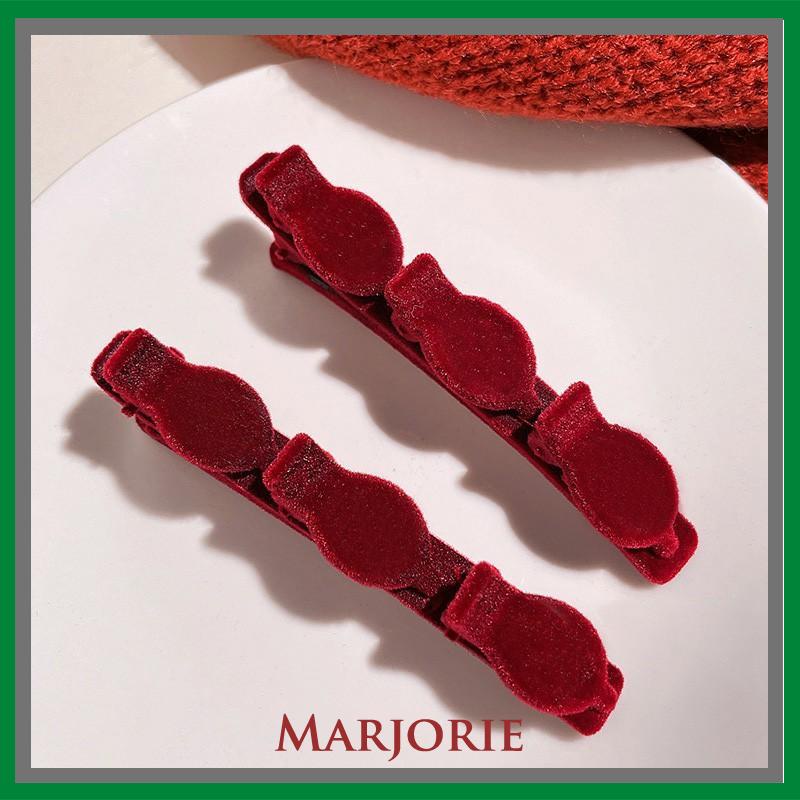 Flocking Hair Clip Side Hiasan Kepala Artefak Rambut Musim Gugur Dan Musim Dingin-MJD