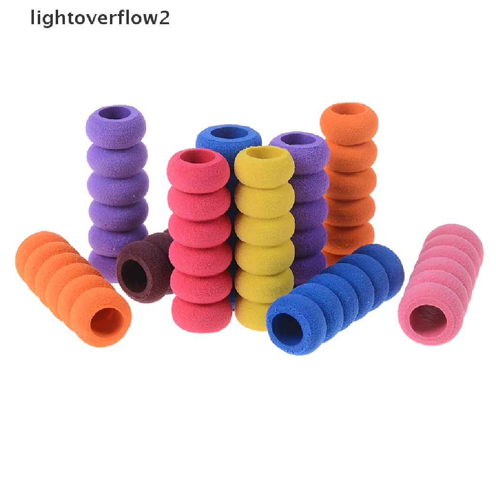 (lightoverflow2) 10pcs sleeve grip pen Bor anti slip Lembut Untuk Alat paing Berlian