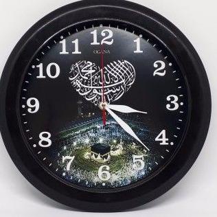 RealPict--[BISA COD]JAM MURAH / Jam Dinding Gambar Mekkah / Ka'bah / Mesjid Islami / Kaligrafi Arab