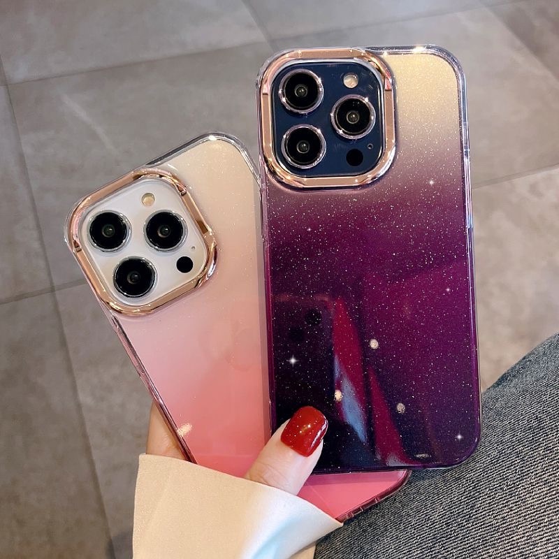 Hard Case PC Transparan Motif Langit Berbintang Untuk iphone 14 pro max 14 plus 13 pro max 12 11 pro max