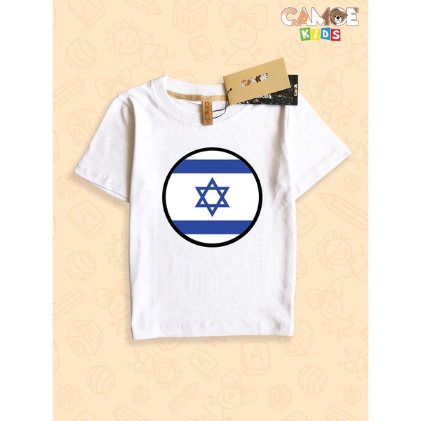 Baju Kaos Anak KIDS CAMOE Israel Flag Bendera Israel