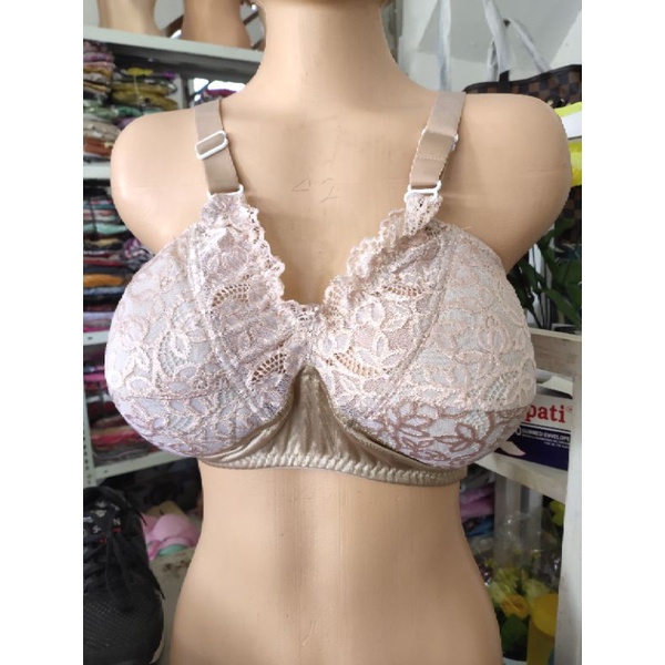 BH BUSA BRUKAT BH BUSA TANPA KAWAT BRA RENDA BRA BUSA size 42