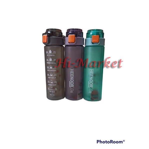 BOTOL MINUM Heenoor DOFF 1LITER / 1000ml BOTOL MINUM SERBAGUNA FREE STIKER TERSEDIA 3 WARNA