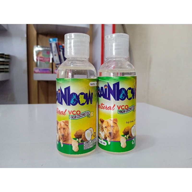 Rainbow Natural VCO Minyak VCO Kucing &amp; Anjing 60ml 100% Coconut Oil