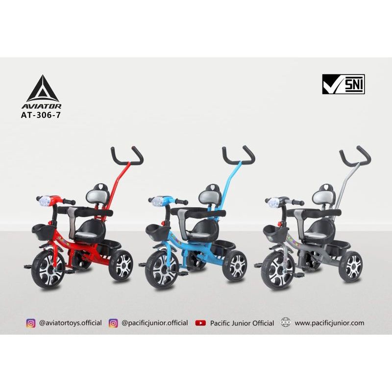 SEPEDA ANAK RODA 3 TIGA TRICYCLE AVIATOR AT306-7 BY PACIFIC