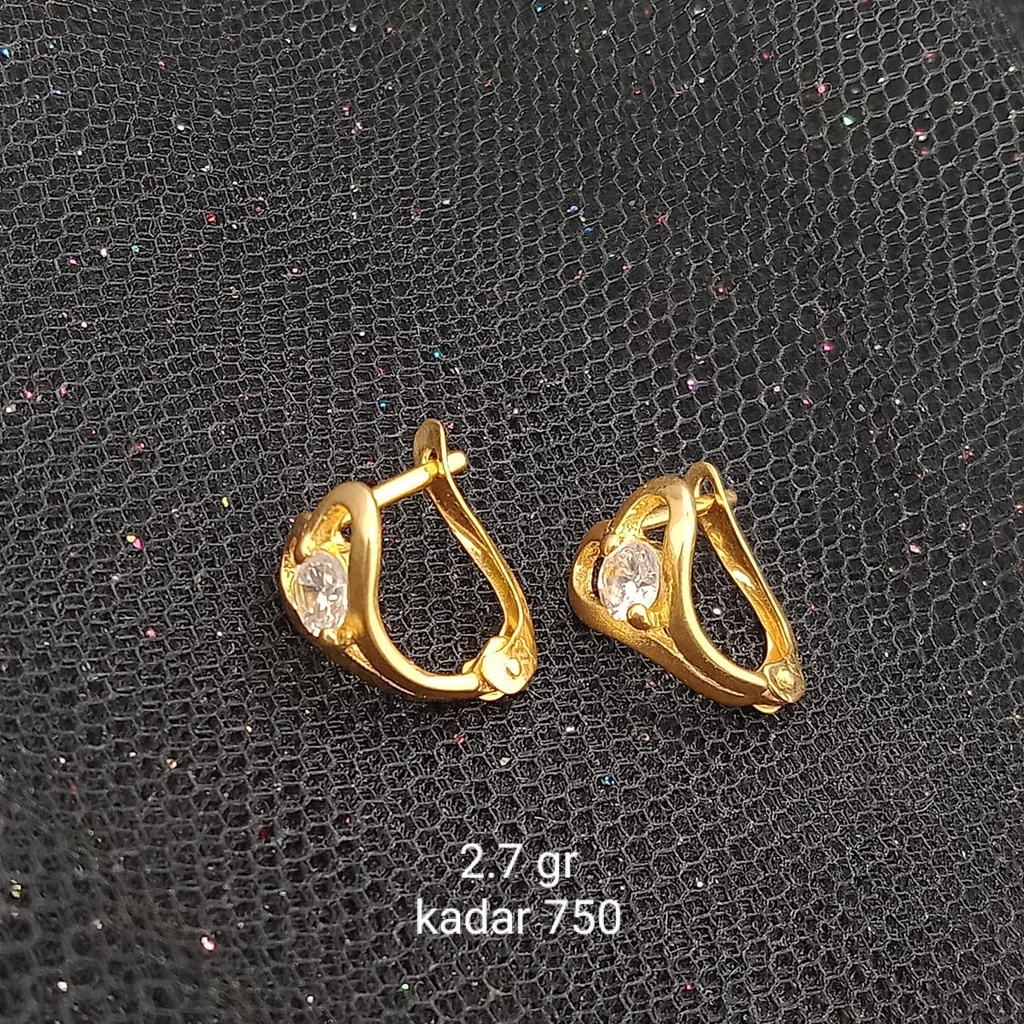 Anting emas 17K - 2.7 gr kadar 750 - 3820