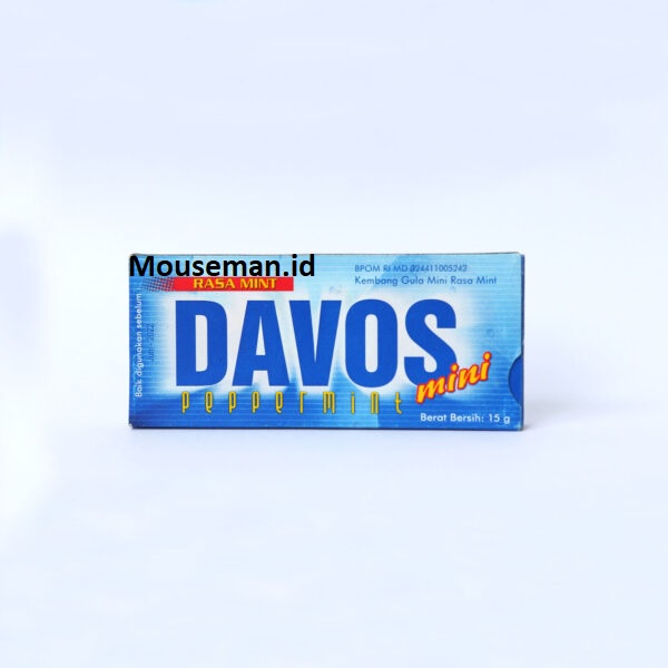 

1PCS Permen Jadul Davos MINI Peppermint Kembang Gula DAVOS MINI RASA MINT 15gr