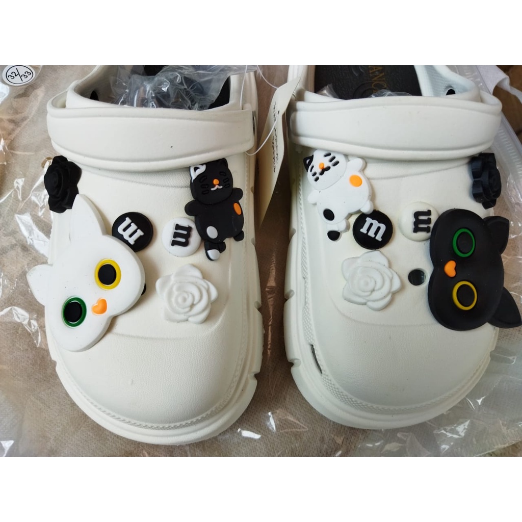 Sandal Baim Anak perempuan EVA RUBBER Balance 9008-K3 (24-35) Sandal Anak Import Jibbitz Owl terbaru 2022