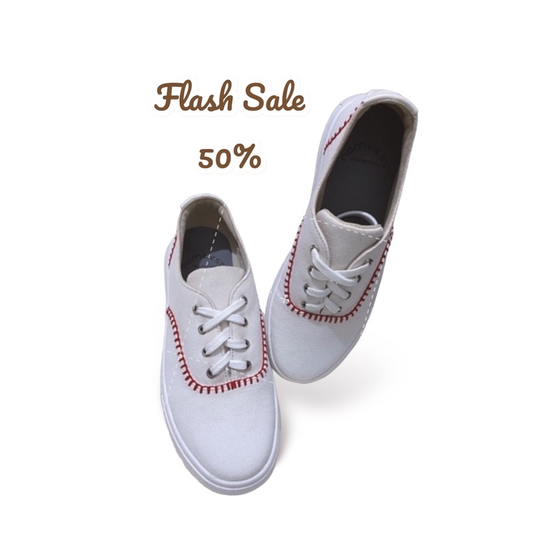 PSPGN.CO || SNEAKERS NAMELESS BY ELIZABETH 0636-0050-08 IN WHITE SUPER SALE AUTHENTIC FROM STORE