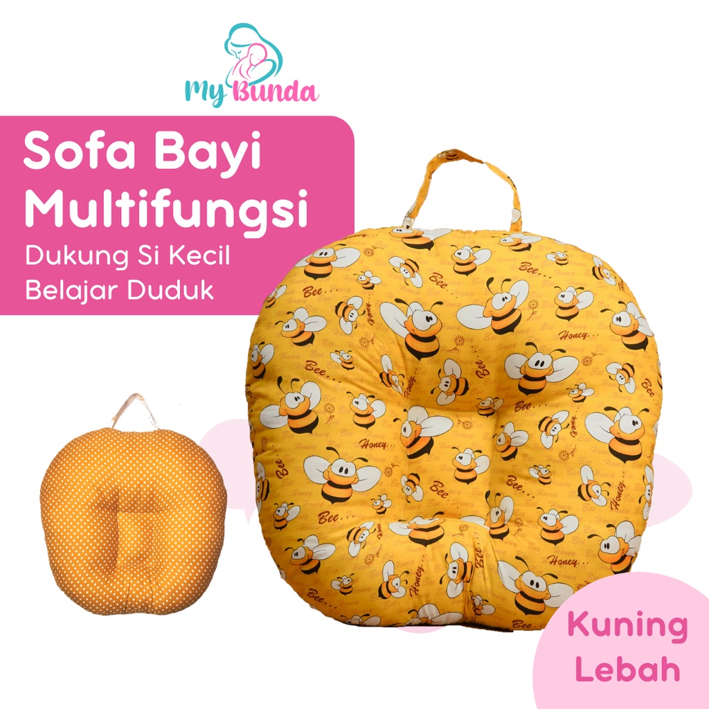 Sopa Bayi Bantal Sofa Bayi Multifungsi Sofa Baby Newborn untuk Sofa Duduk Bayi Jenis Sofa Bayi Jumbo Kasur Sofa Bayi New Born Kursi Sofa Bayi Belajar Duduk Cocok untuk Kado Lahiran - Motif SF09