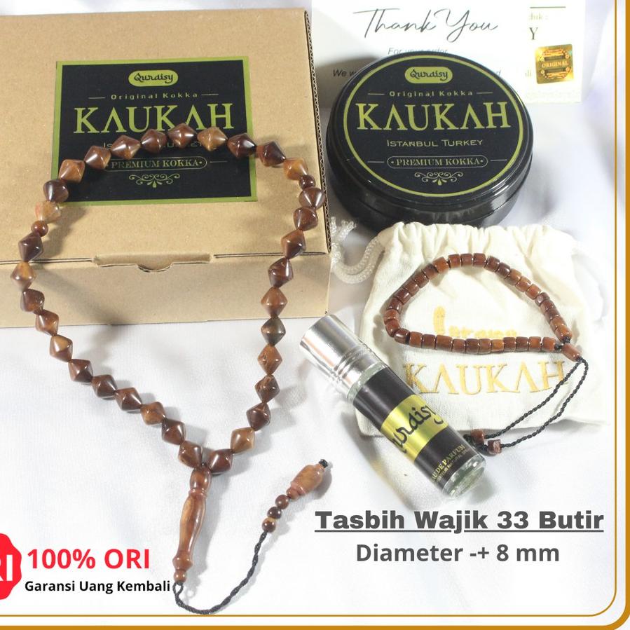 ド Tasbih Kaukah Kaokah asli 33 Butir Original Kokka Quraisy ㅻ