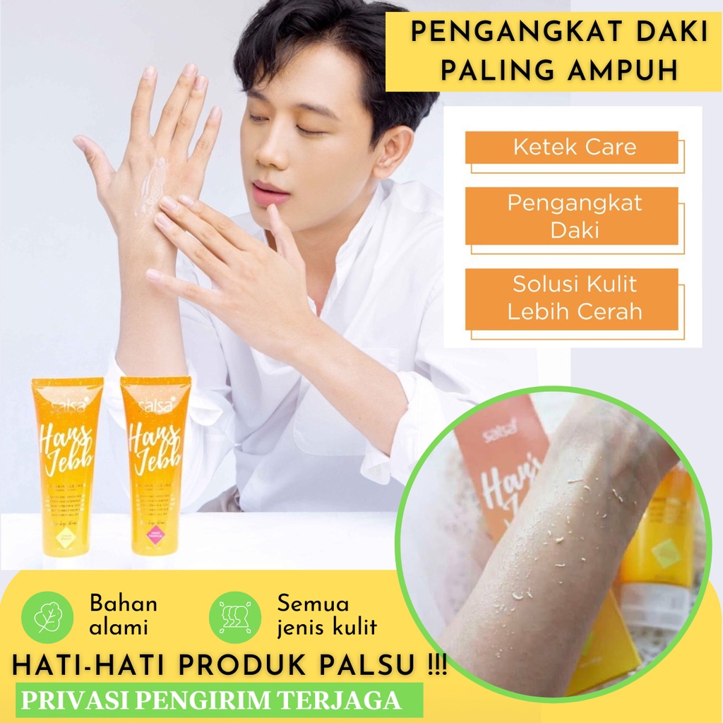 Pembersih Daki pemutih wajah sekujur tubuh Badan Tangan Kaki pelling gel alami Lulur Bolot Salsa Han