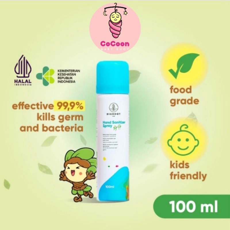 Bigroot Hand Sanitizer Bayi Anak Spray Food Grade Baby Powder 100 ml