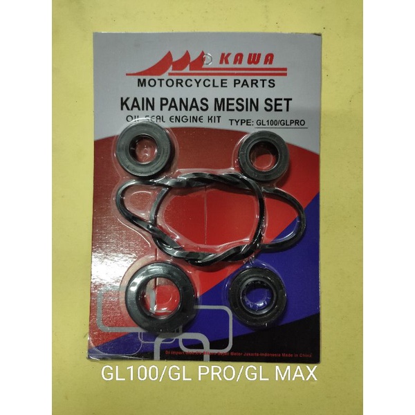 SEAL MESIN KOMPLIT GL100/GL 125/GL PRO/GL MAX KAWA ###