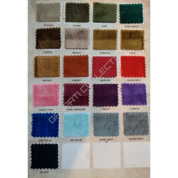 Kain Bludru Beludru Suede Mengkilap Regency - Mozart (Sofa, Jok,Kursi)