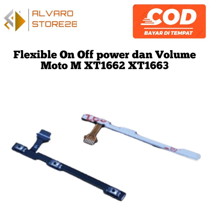 Flexible On Off power dan Volume Moto M XT1662 XT1663